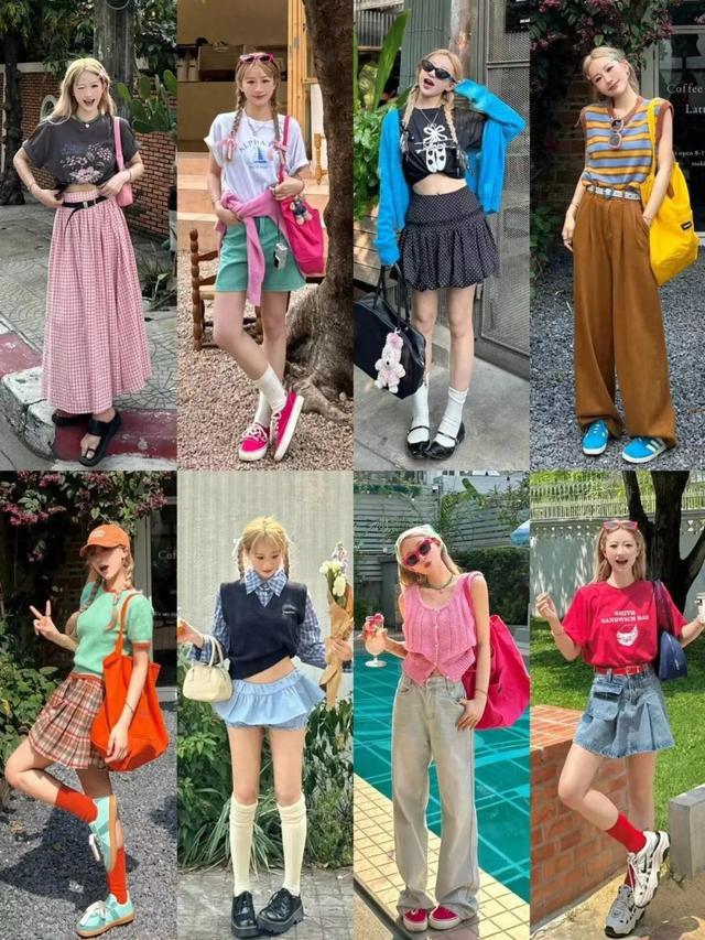 體育投注：斜肩上衣+半身裙，清涼松弛顯氣質！